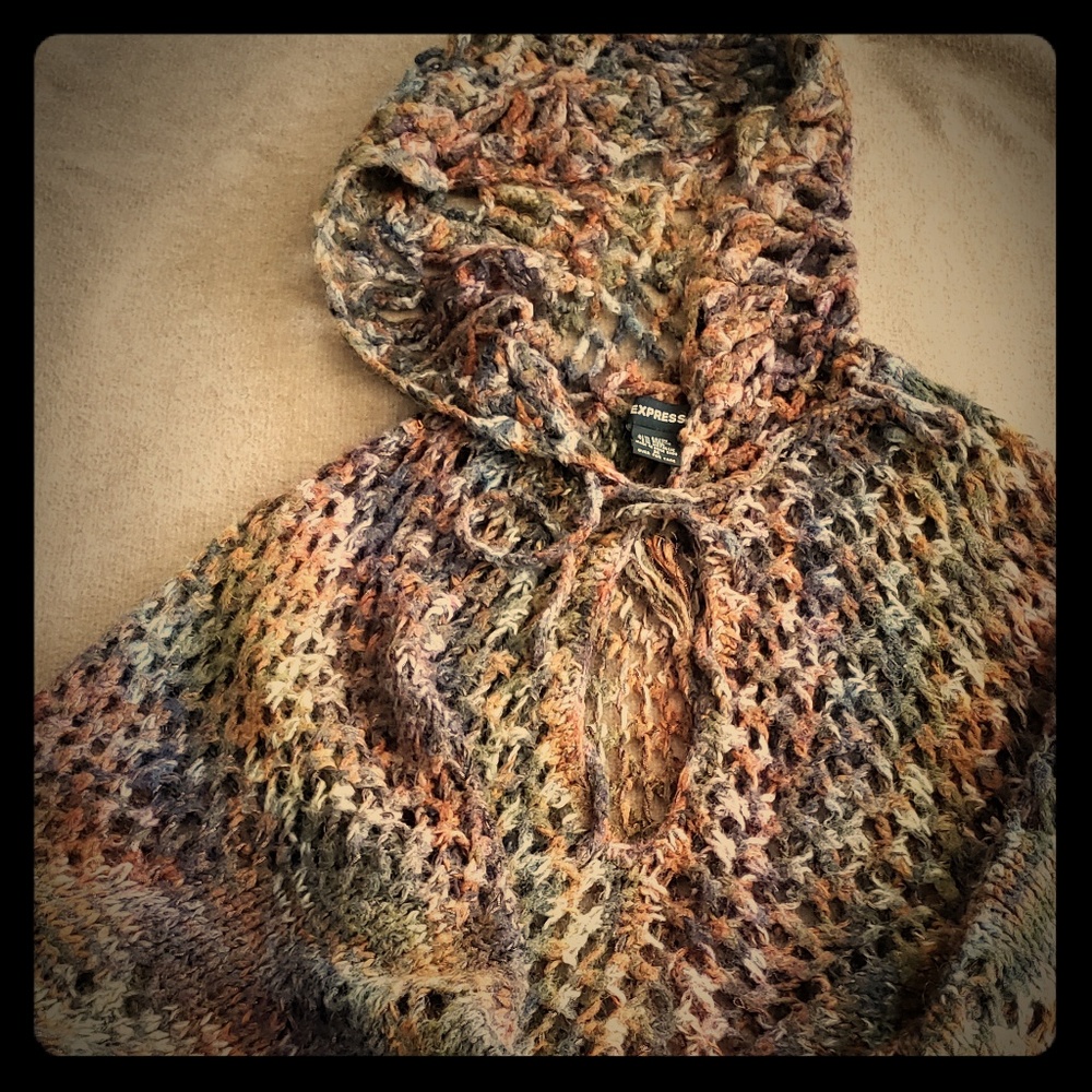 Super cute crochet pancho